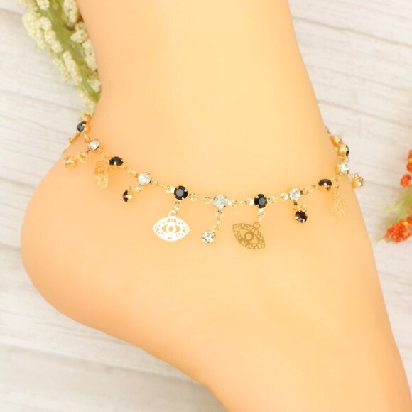 "Handmade Anklet – Elegant & Delicate Jewelry for Women | UNVRC1220 - Picture 7 of 10